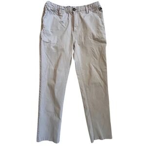 Chubbies Everywear Pants Mens Large Khaki Tan Stretch Chino Tapered Casual 32x29